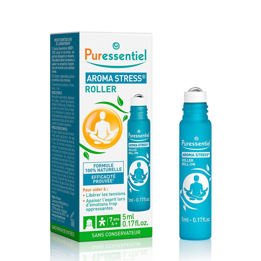 Puressentiel Roller Stress aux 12 huiles essentielles 5 ml Rouleau