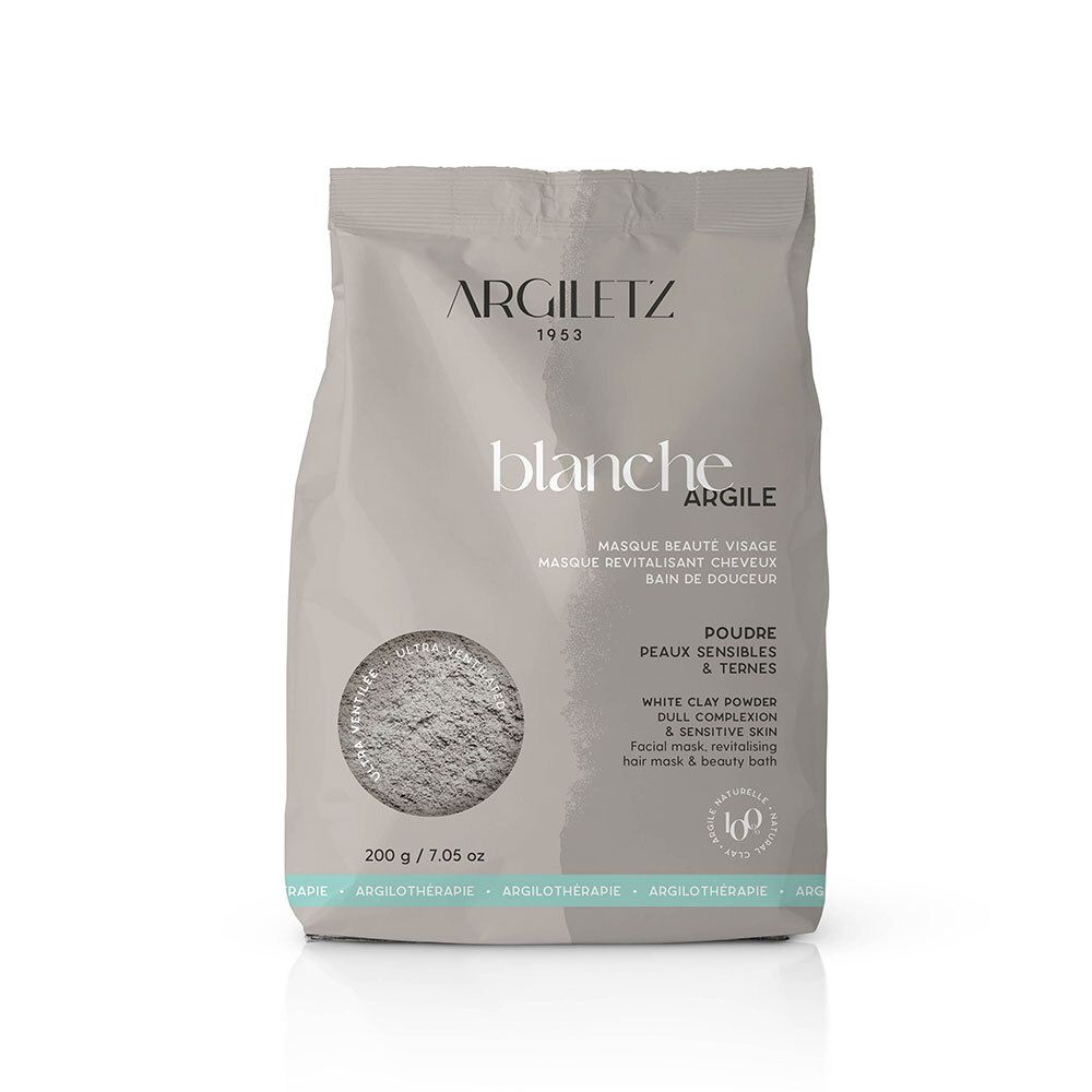 Argiletz Argile Blanche Ultra Ventilée Poudre 200 G