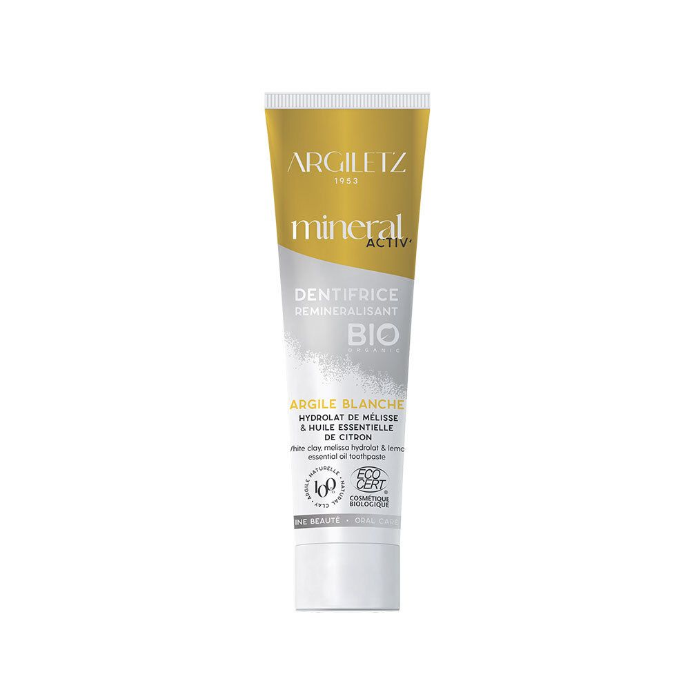 Argiletz Blanche Mineral Activ' Dentifrice Reminéralisant Bio 75 Ml - Image 3