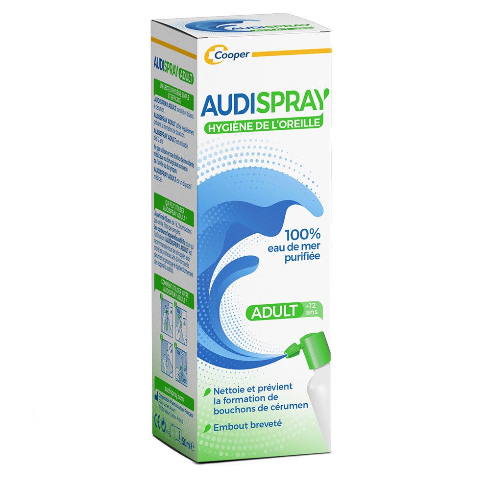 AUDISPRAY ADULT Hygiène de l'Oreille Spray 50 ml