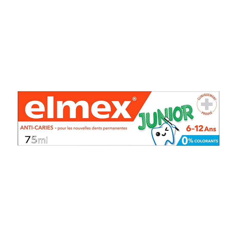 Elmex Elmex® Dentifrice Junior 6 - 12 Ans Dentifrice(S) 75 Ml Enfants
