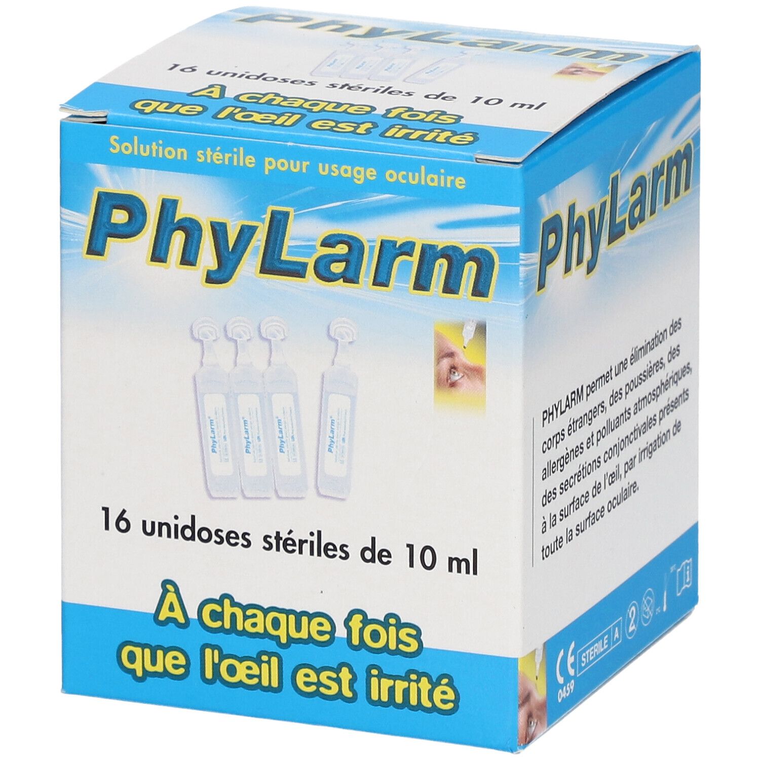 PhyLarm Solution irrigation 16x10 ml Pipette(S) Unidose(S)