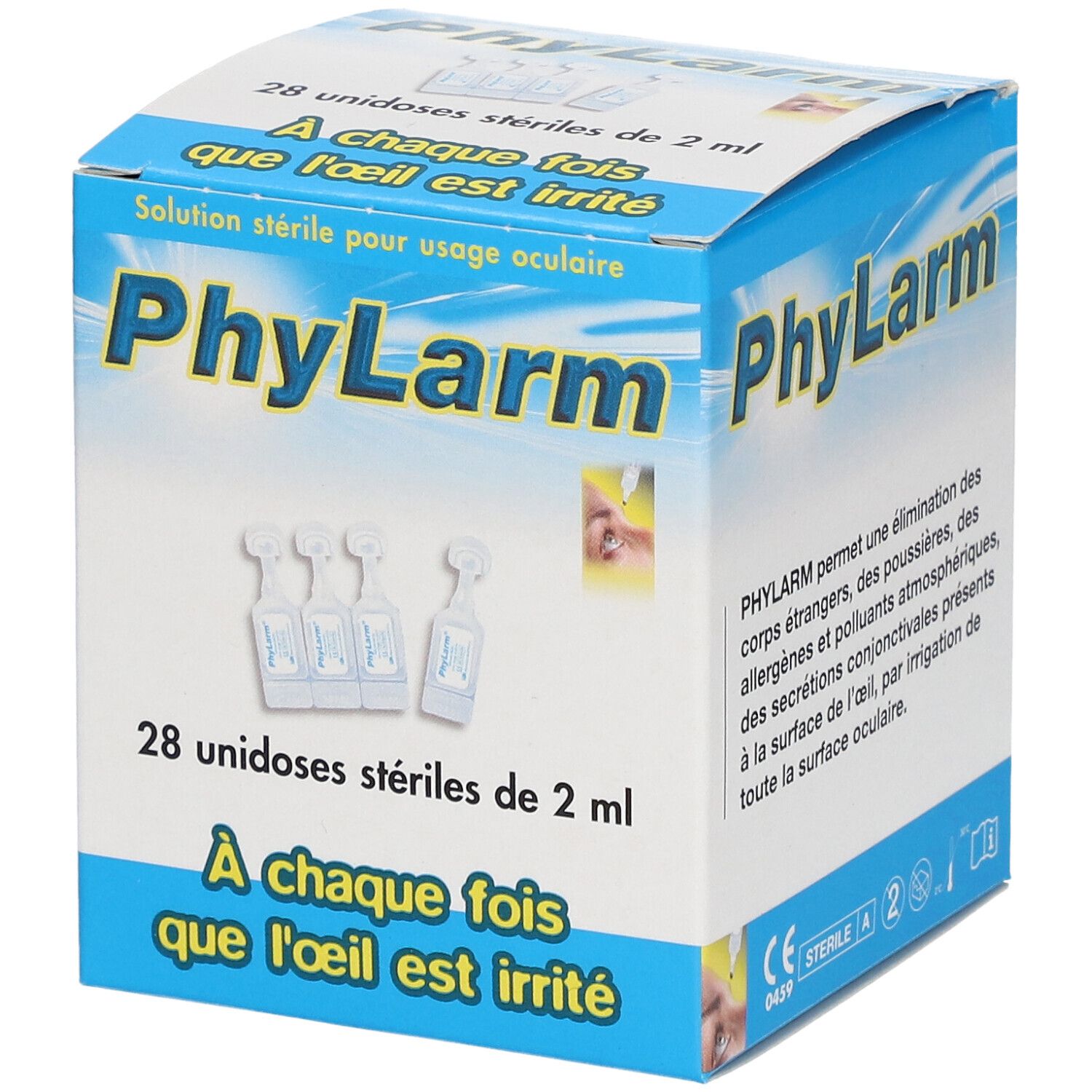 PhyLarm Solution irrigation 28x2 ml Pipette(S) Unidose(S)