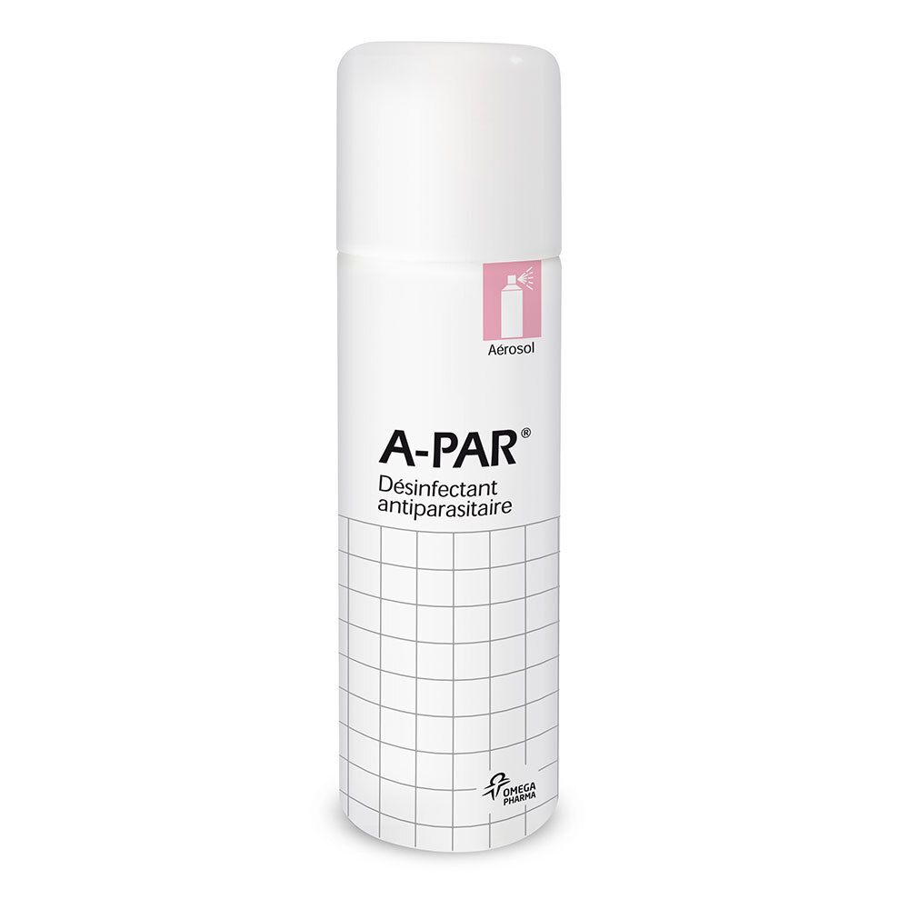 A-PAR Désinfectant antiparasitaire - Aérosol 125g Spray 200 ml