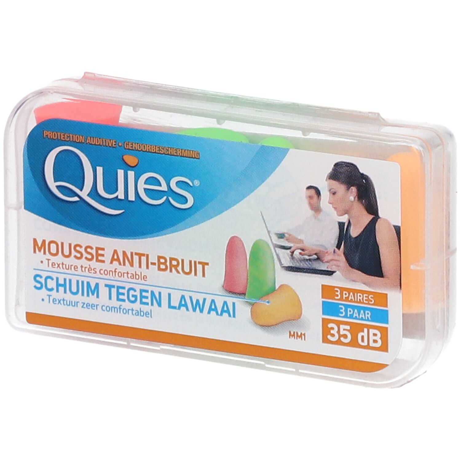 Quies Bouchons Auriculaire En Mousse Bouchons D'oreille 6 Pc(S)