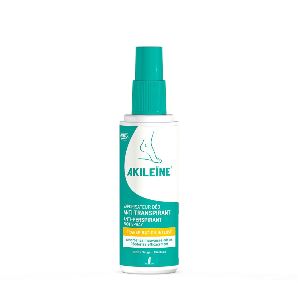 Akileïne Spray deo assechant très forte transpiration 100 ml Spray Pour Les Pieds