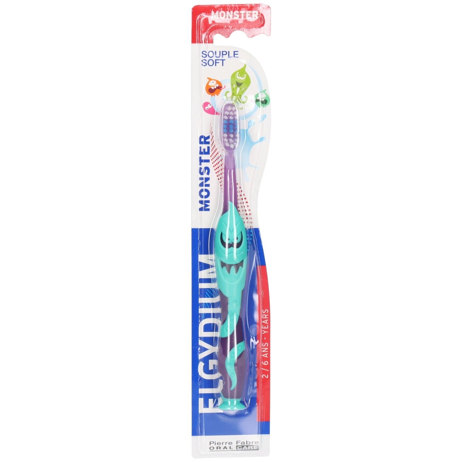 Elgydium Brosse À Dents Kids Monster, 2-6 Ans, - Image 3