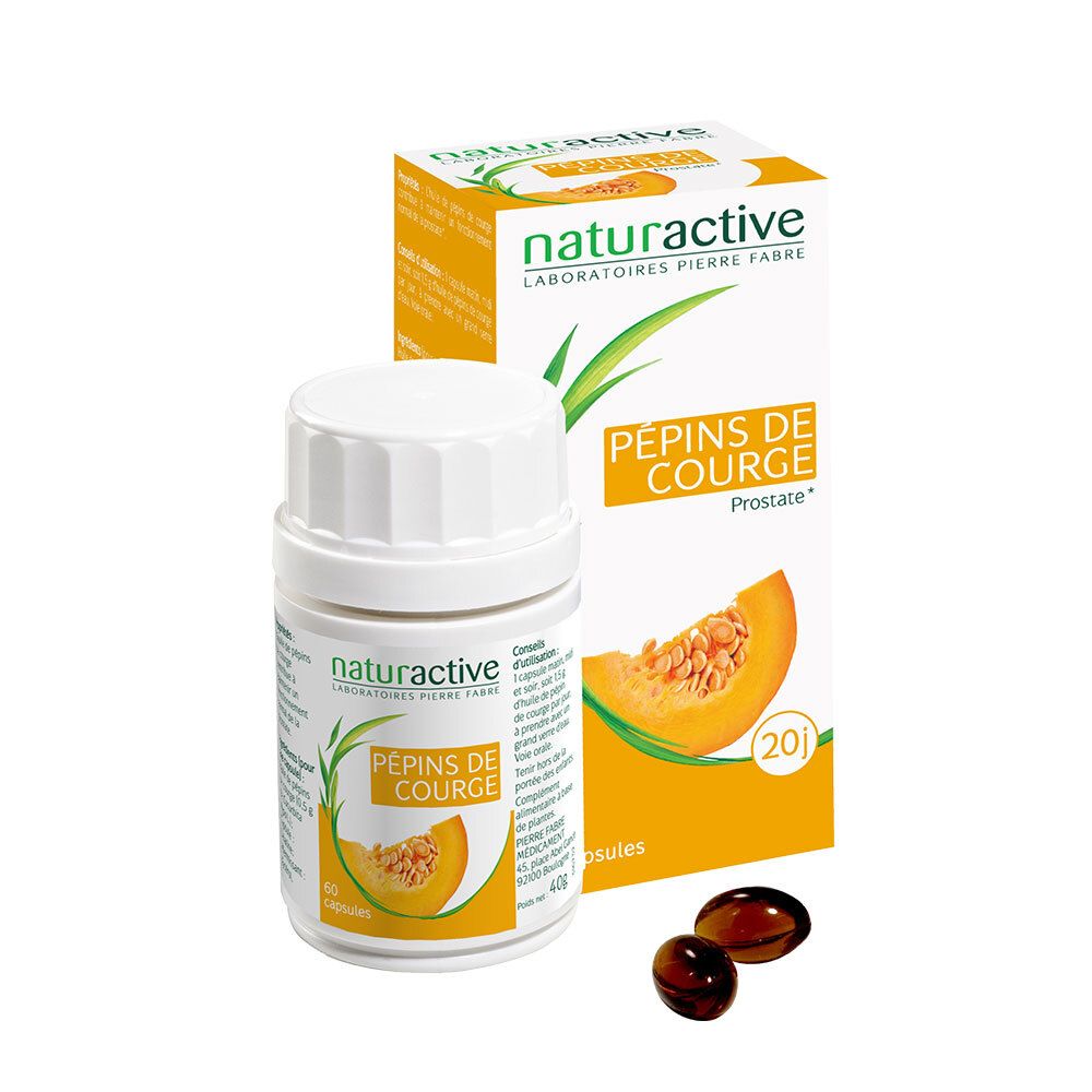 Naturactive Pépins De Courge (Huile) Comprimé(S) 60 Pc(S)