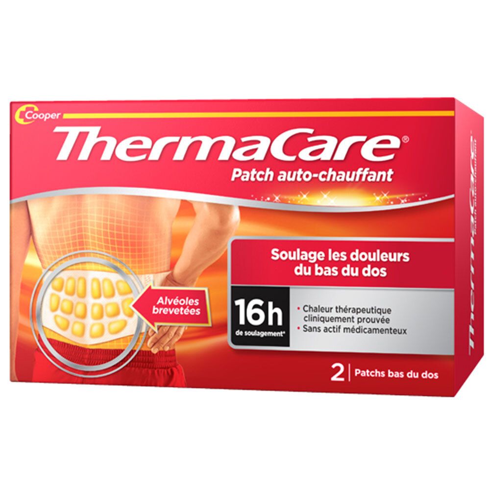 Thermacare Patch Auto-chauffant - patchs bas du dos boîte de 2 2 pc(s) Pansement(S)