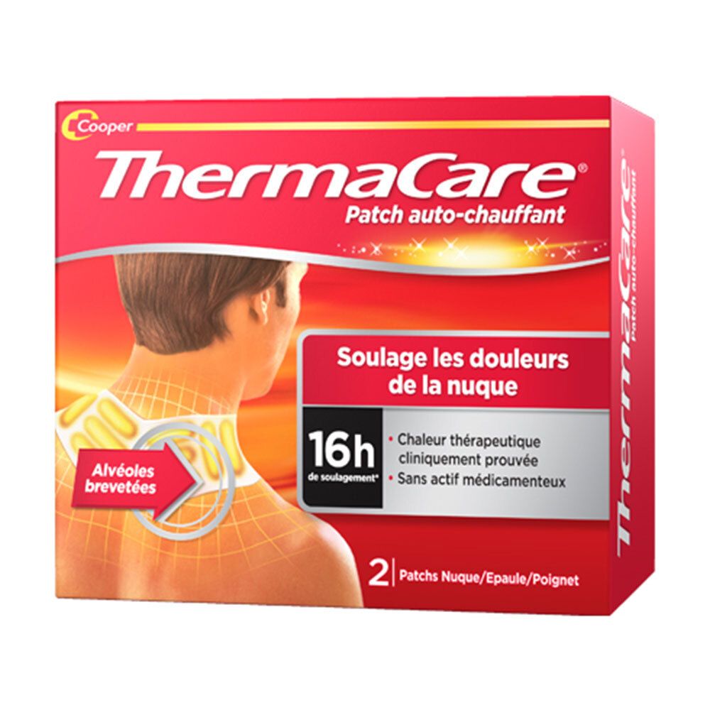 Thermacare Patch Auto-Chauffant Nuque - Boîte de 2 2 pc(s) Pansement(S)