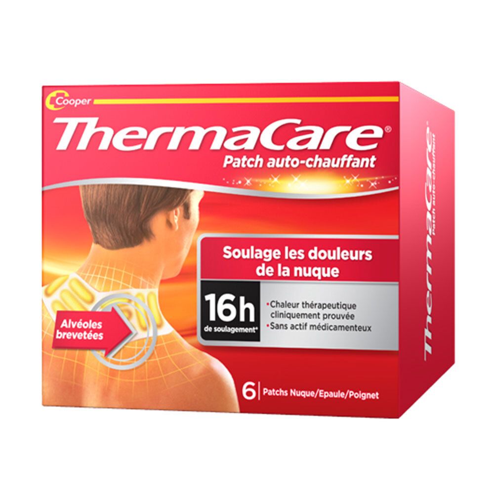 Thermacare Patch Auto-Chauffant Nuque - Boîte de 6 6 pc(s) Pansement(S)