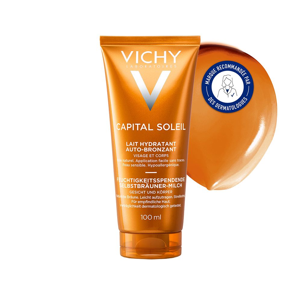 Idéal Soleil Lait hydratant autobronzant Tube 100ml 100 ml Lait