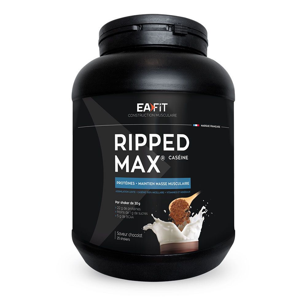Ea Fit Ripped Max® Caséine Chocolat Poudre 750 G