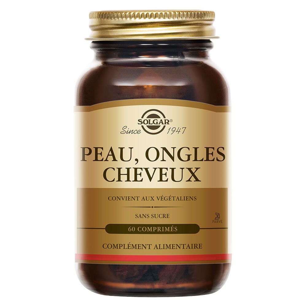 Solgar Peau, Ongles, Cheveux - Beauté 60 Comprimés Comprimé(S) Pc(S)