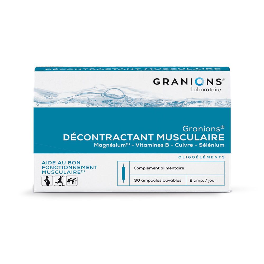 Granions Granions® Décontractant Musculaire Ampoule(S) Buvable(S) 30 Pc(S) Enfants