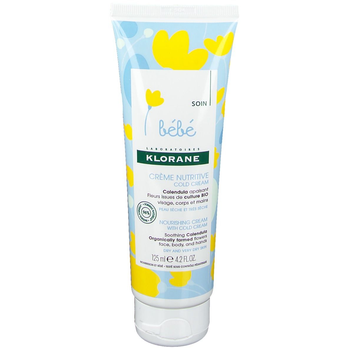 Klorane Bébé Nutrition Crème Au Cold Cream 125 Ml