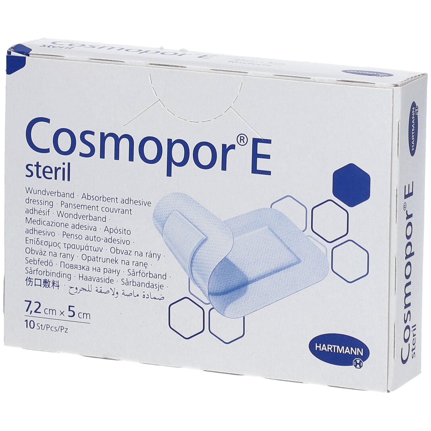 Cosmopor pansement adhésif 5 cm x 7,2 Pansement(S) 10 pc(s)