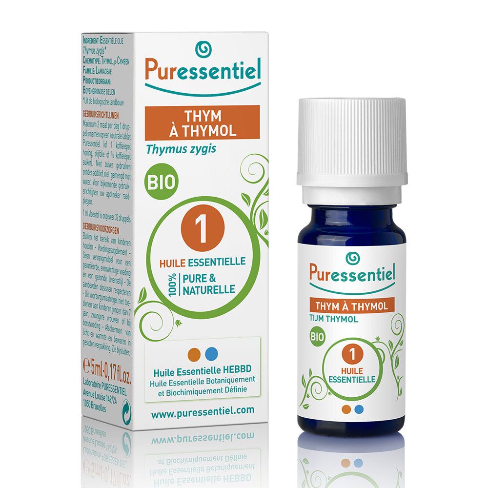 Puressentiel Huile Essentielle Thym à Thymol BIO 5 ml