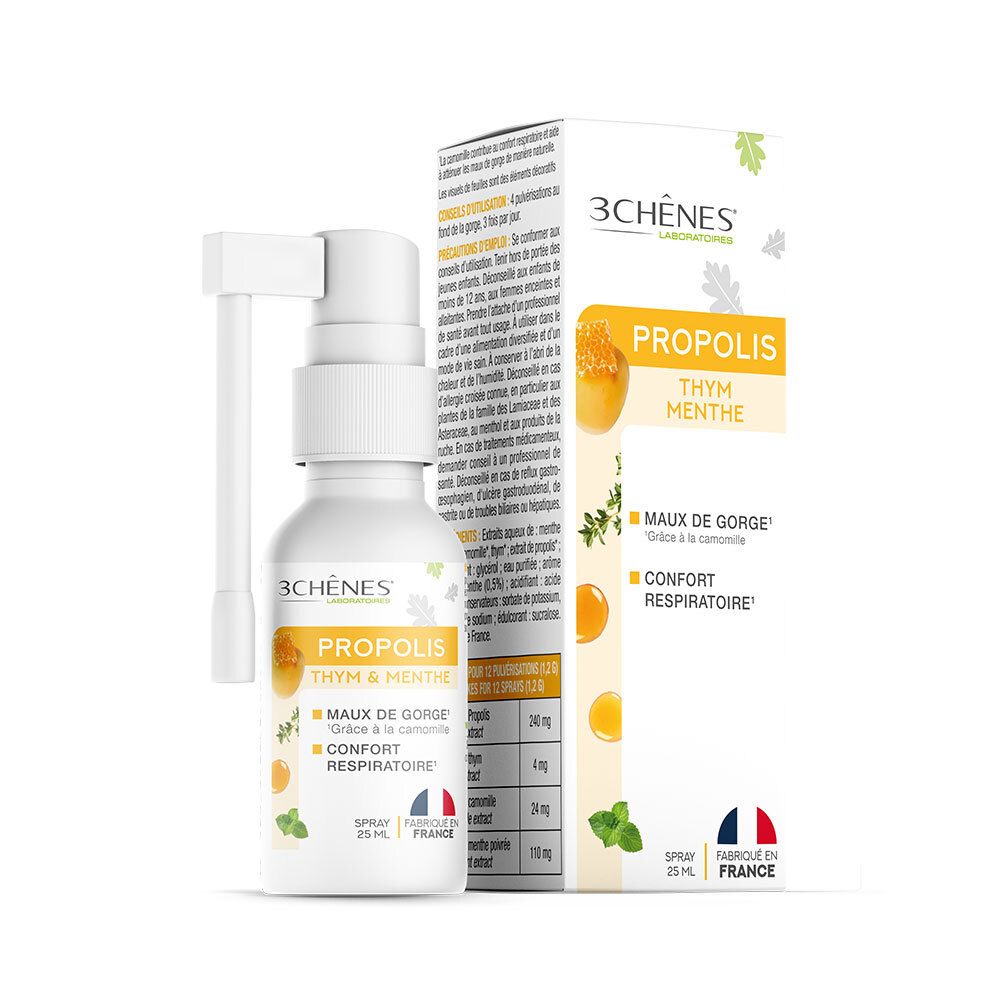 Les 3 Chênes® Propolis 25 ml Spray Buccal