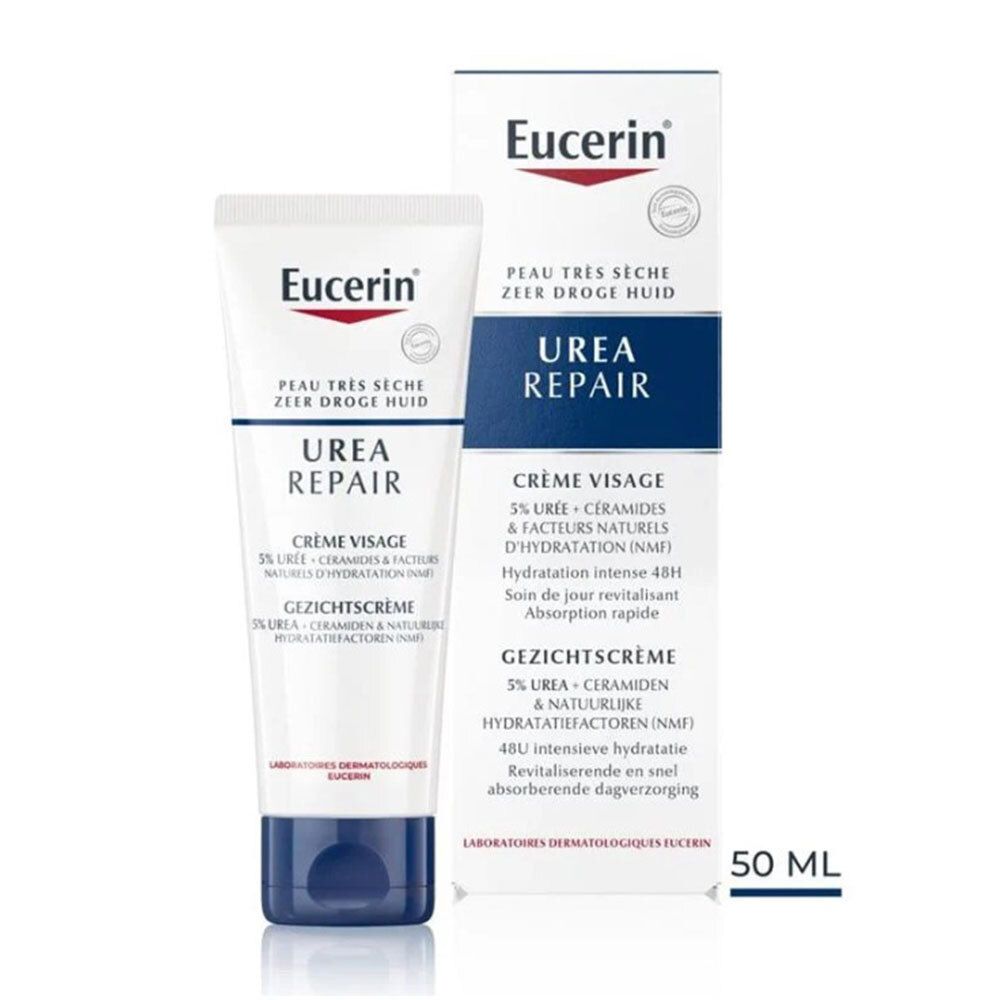 Eucerin Urearepair Crème Visage 5% D'urée Peau Très Sèche 50Ml 50 Ml
