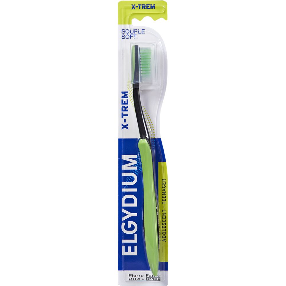 Elgydium Xtrem Fluo Brosse À Dents Souple (Couleur Non Sélectionnable) Brosse(S) À Dents 1 Pc(S)