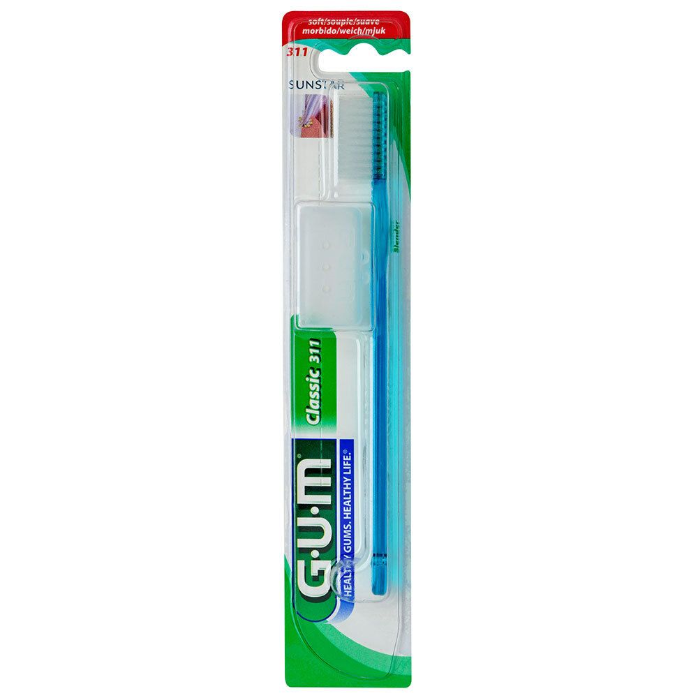 G.u.m® Gum® Classic Brosse À Dents Souple Tête Étroite 3 Rangs Brosse(S) À Dents 1 Pc(S)