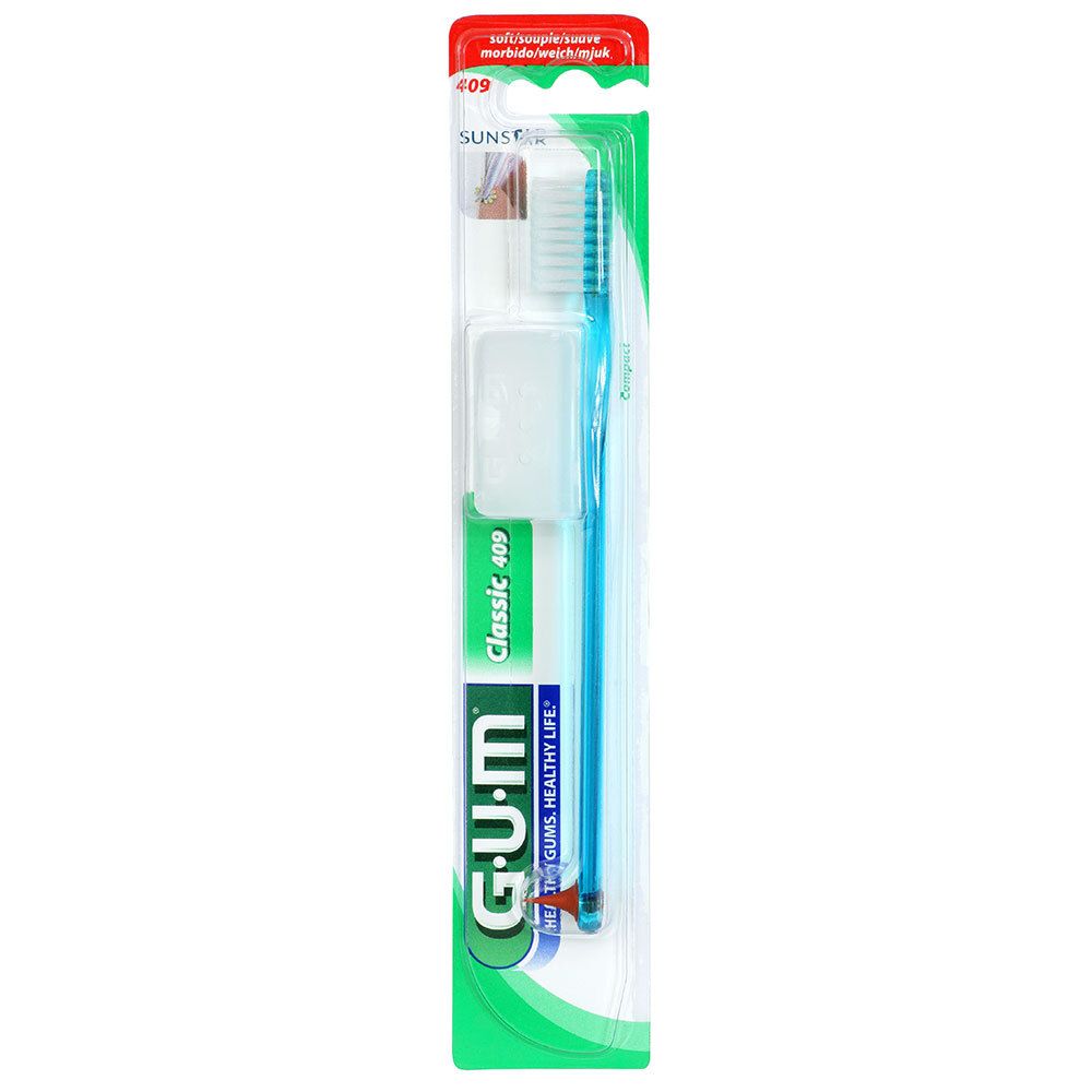 Gum Gum® Classic Brosse À Dents Souple Tête Compacte 4 Rangs Brosse(S) À Dents 1 Pc(S)