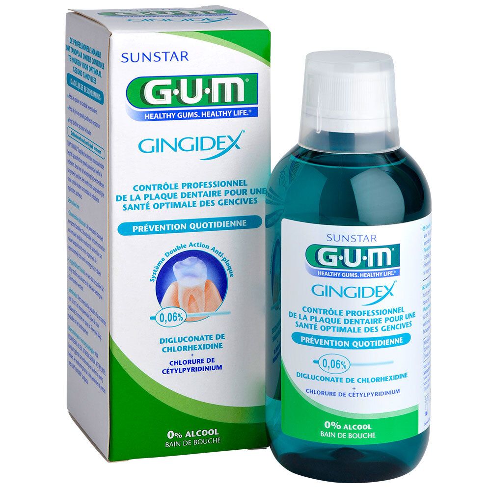 Gum Gum® Gindidex Bain De Bouche Sans Alcool 0,06% Bain De Bouche 300 Ml - Image 1