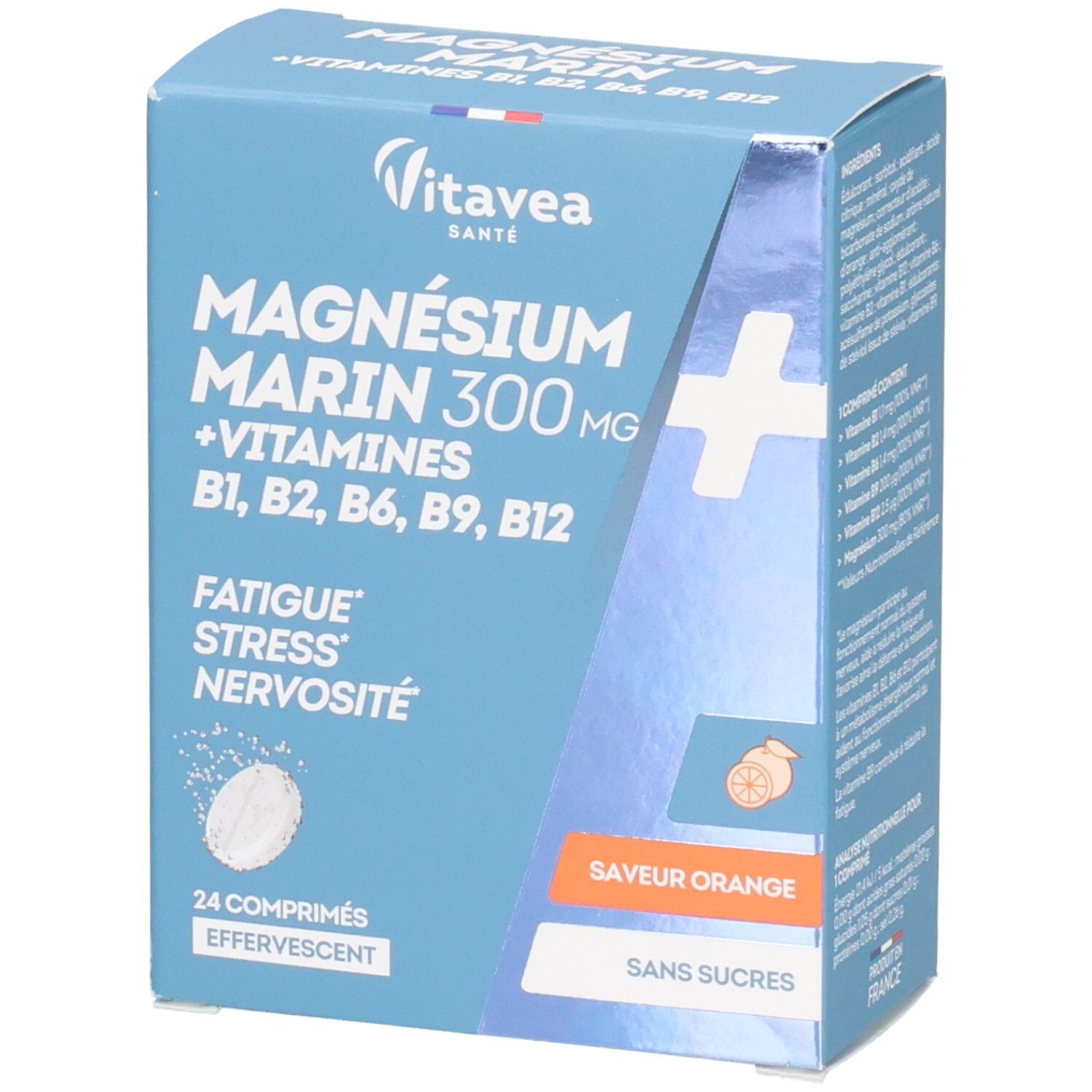 Nutrisanté Magnésium + Vitamines B1 B2 B6 B9 B12 Comprimés Effervescents 2X12 Pc(S) Enfants