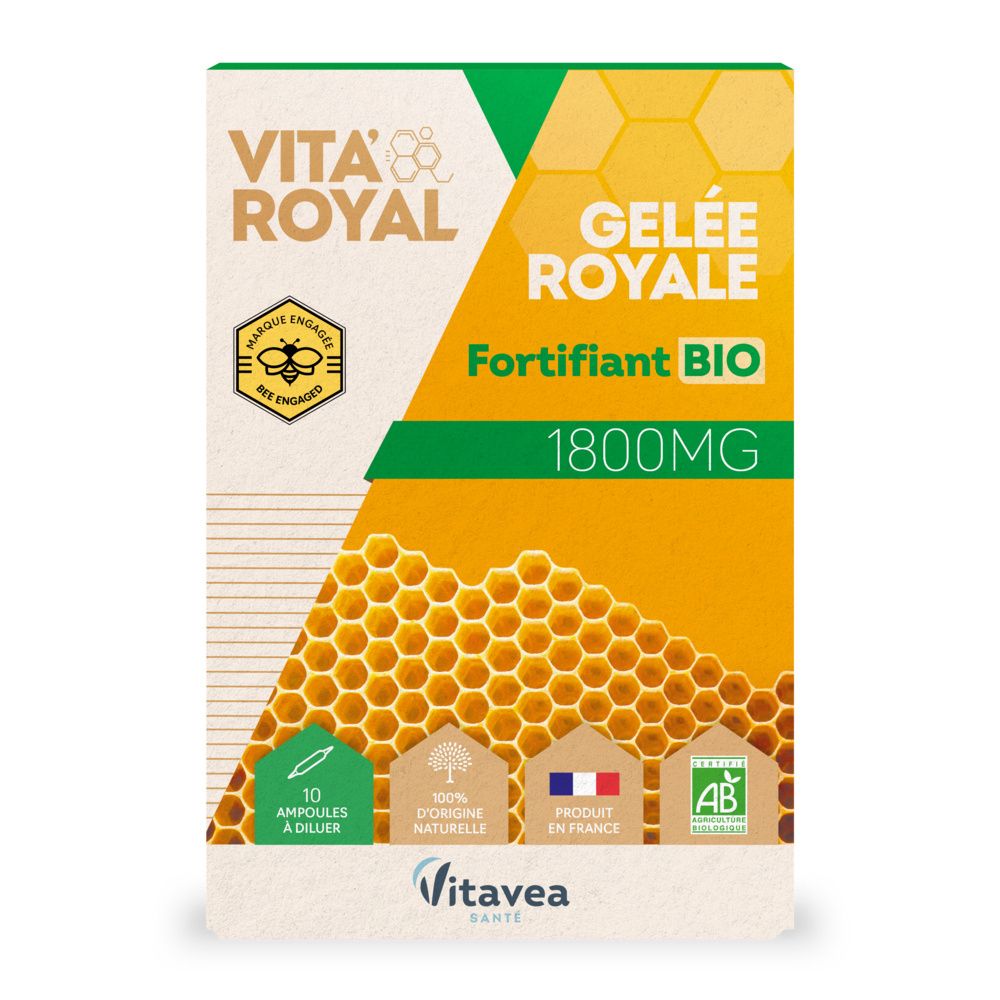 Nutrisanté Gelée Royale Bio 1 800 Mg Ampoule(S) Buvable(S) 10 Pc(S) Enfants - Image 1