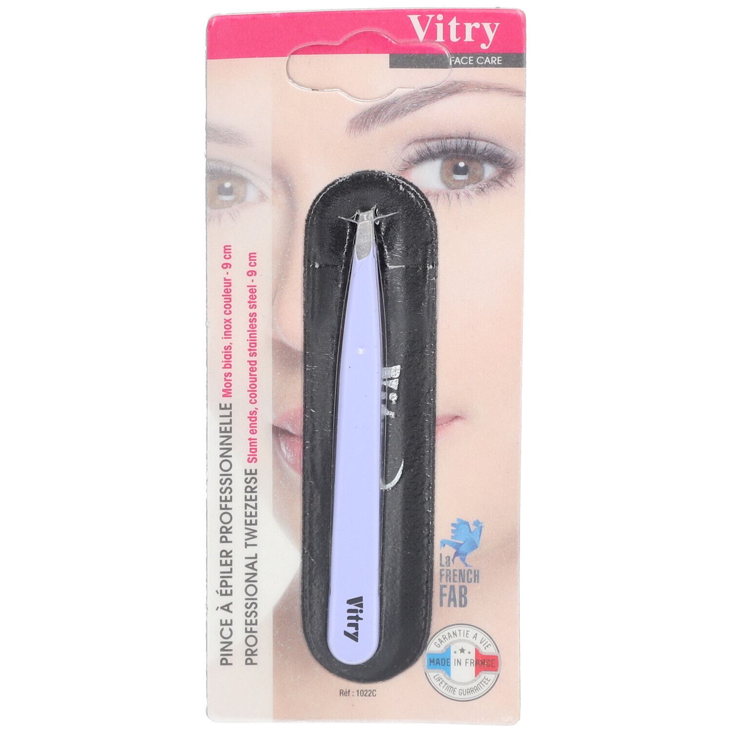 Vitry Pro pince à épiler mors biais inox couleurs (Couleur non sélectionnable) 1 pc(s) Pinces À Épiler