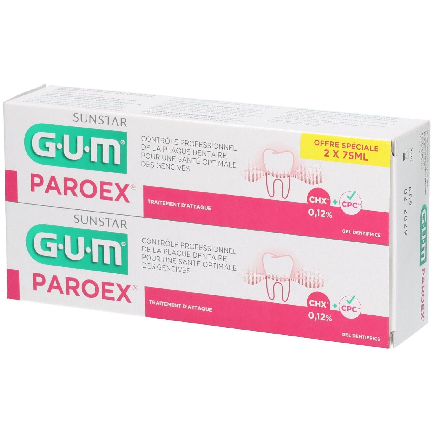 Gum Paroex® Gel Dentifrice 0,12% Chlorhexidine Dentifrice(S) 2X75 Ml