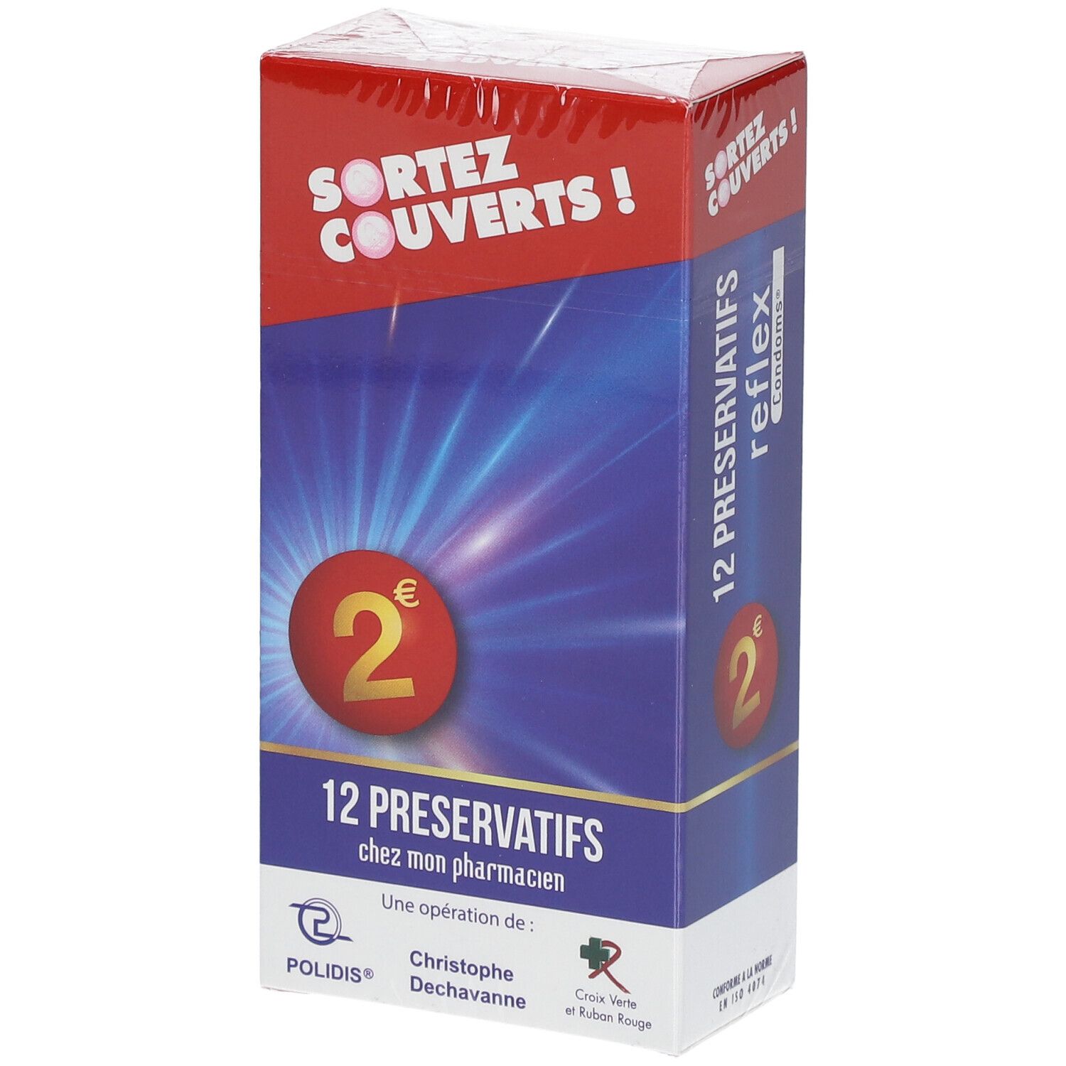 Polidis Reflex Sortez Couverts Préservatif Standard Préservatif(S) 12 Pc(S)