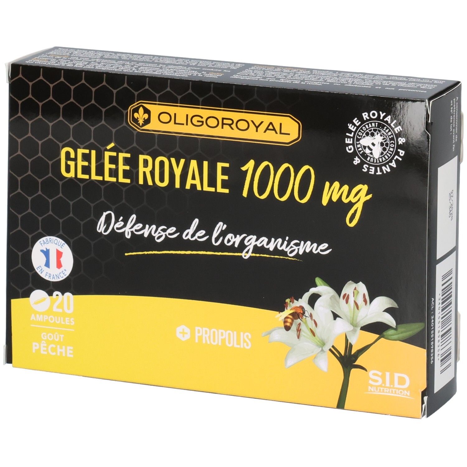 SID Nutrition Oligoroyal gelée royale propolis 200 ml Ampoule(S) Buvable(S)