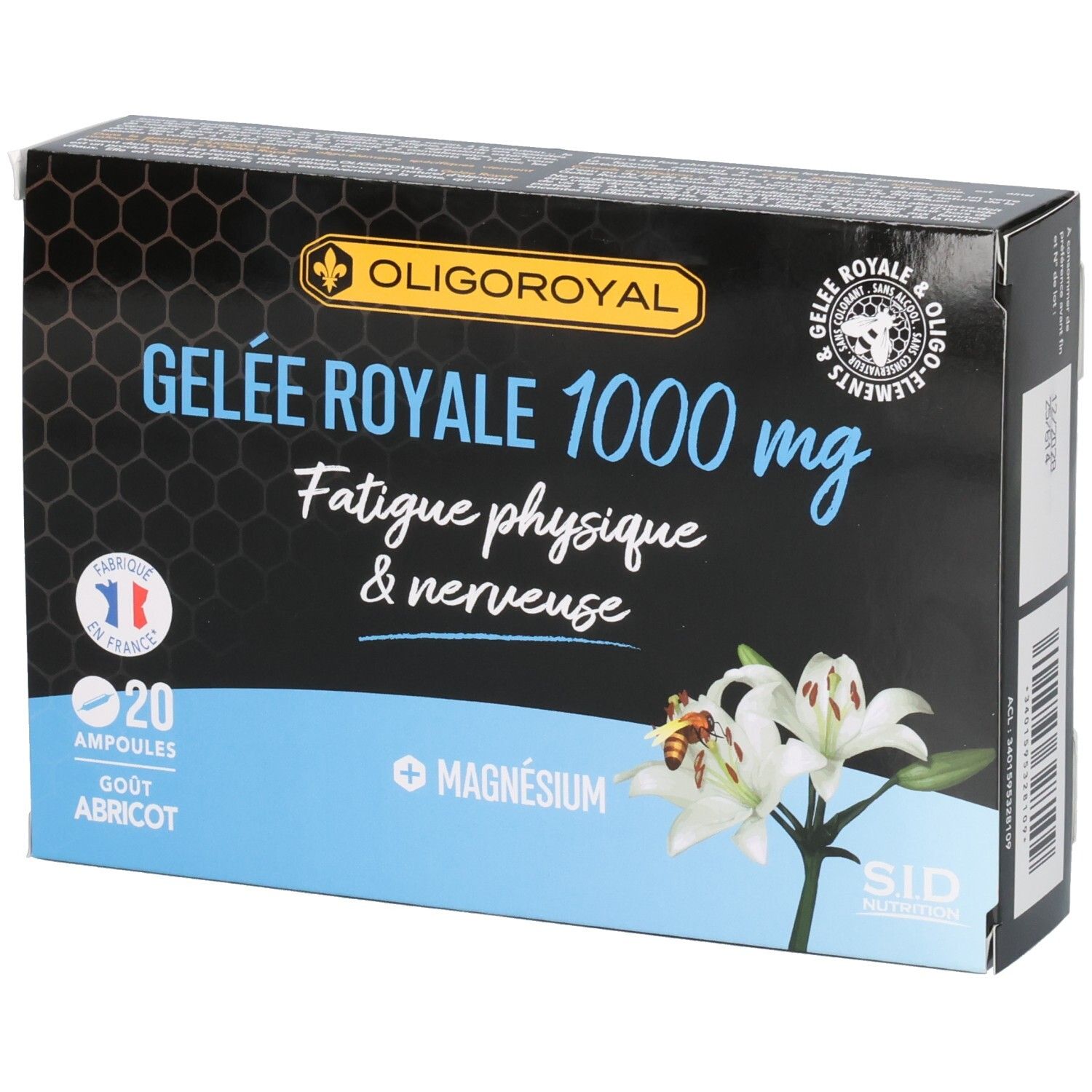 SID Nutrition Oligoroyal gelée royale magnésium 200 ml Ampoule(S) Buvable(S)