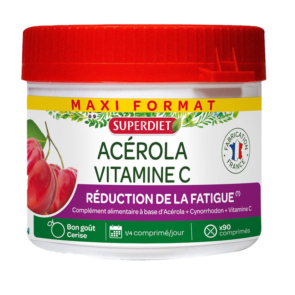Super Diet Acérola Vitamine C 90 pc(s) Comprimé(S)