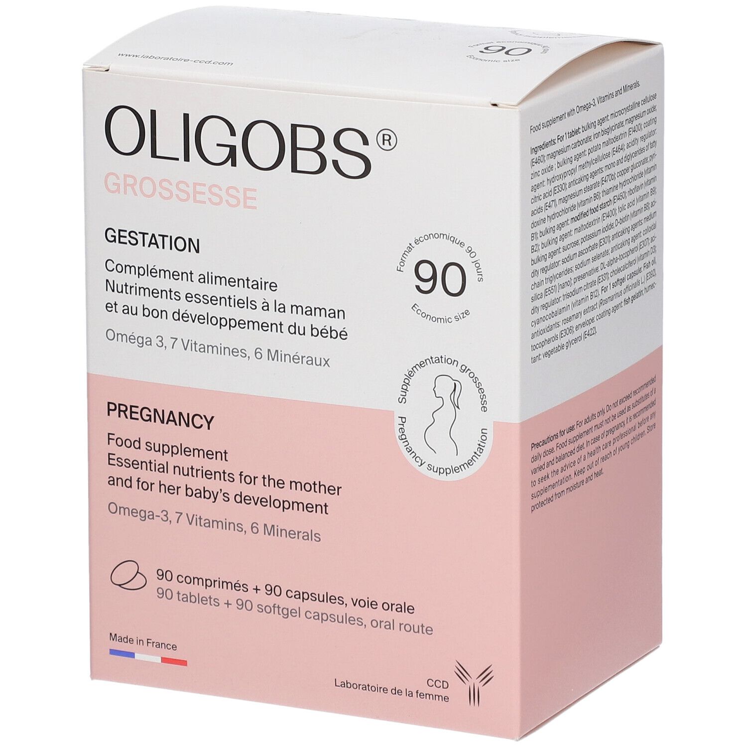 Oligobs® Oligobs Grossesse Oméga 3 Comprimé(S) 90 Pc(S) Enfants - Image 1