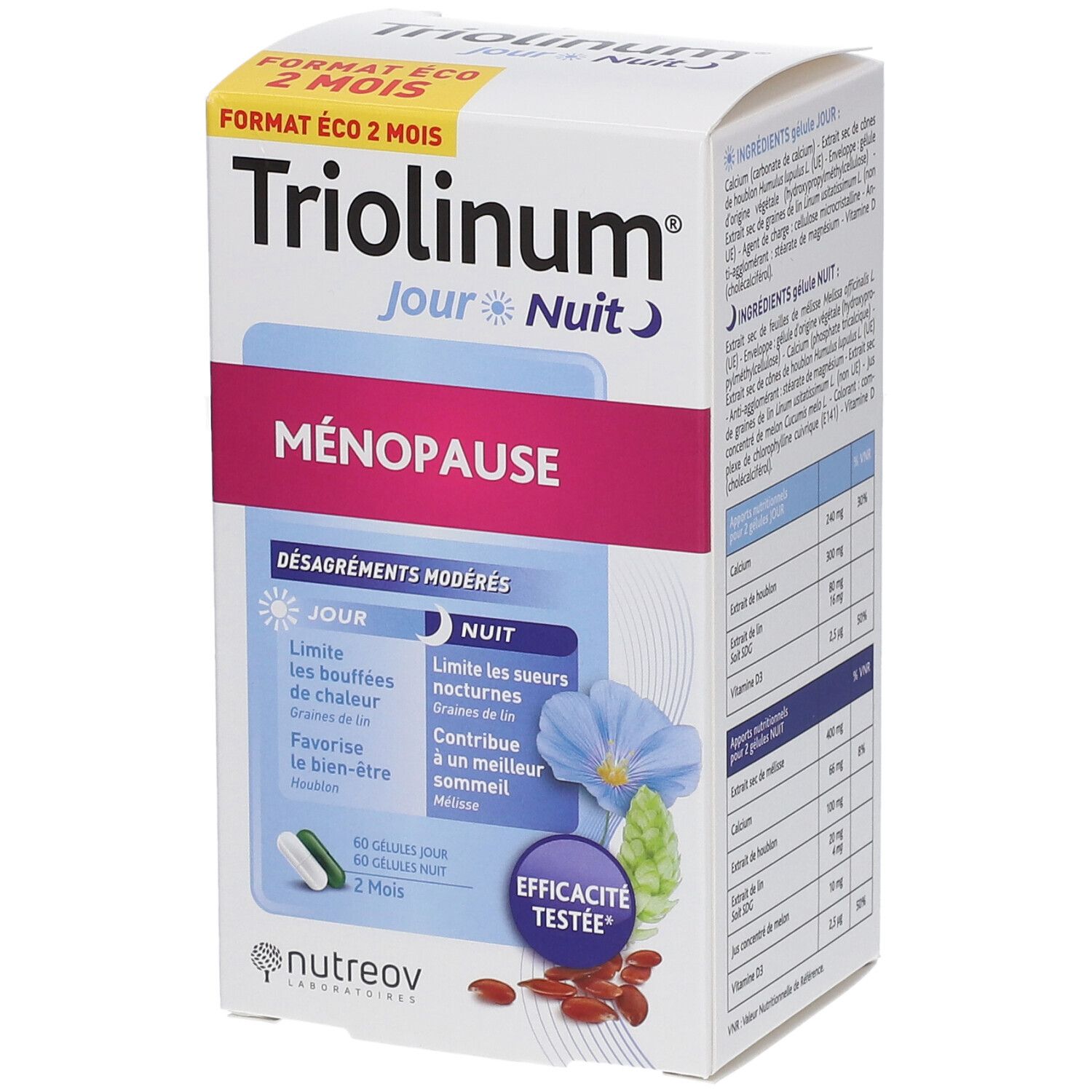 Nutreov Physciene Triolinum® Jour / Nuit Capsule(S) 120 Pc(S)