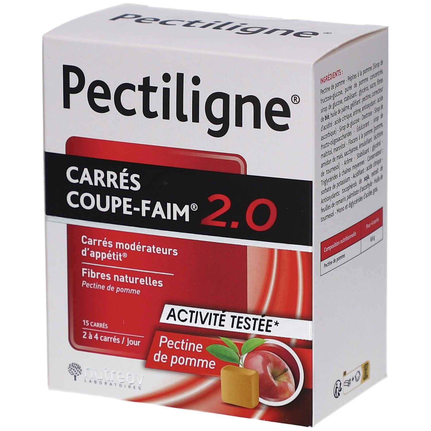 Nutreov Pectiligne Carrés Coupe Faim Carrés Taille 15 - Image 2