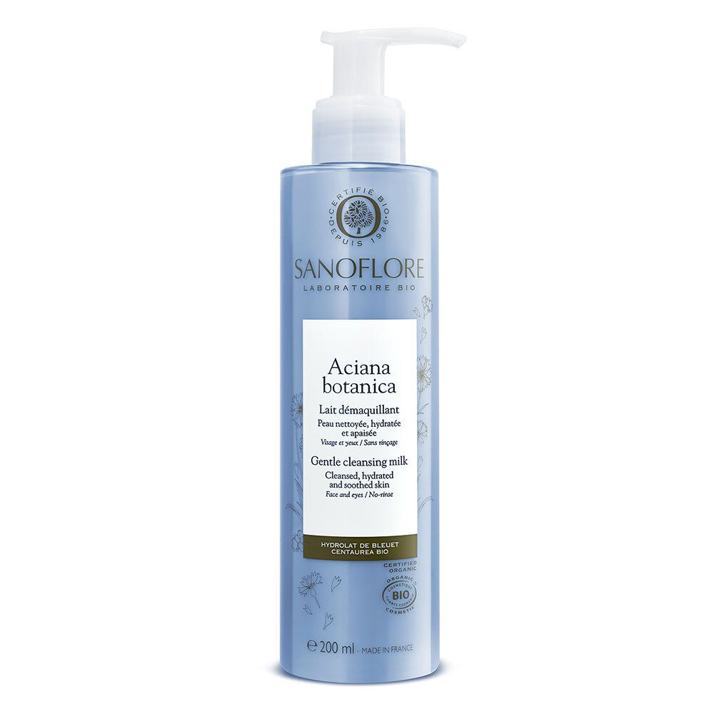 SANOFLORE Aciana botanica Lait démaquillant visage et yeux certifié Bio 200ml 200 ml