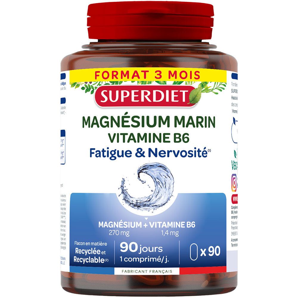 Superdiet Super Diet Magnésium Marin + Vitamine B6 Comprimé(S) 90 Pc(S) Enfants