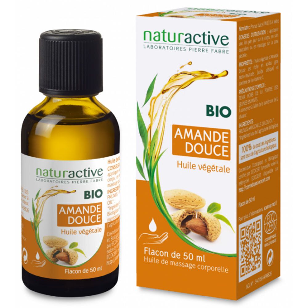 Naturactive Huile Végétale Amande Douce Bio 50 Ml