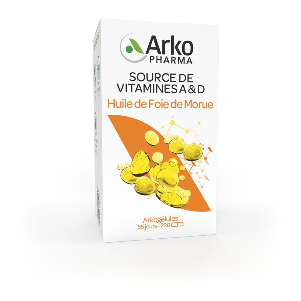 Arkogélules Arkopharma Arkogélules® Huile De Foie Morue Capsule(S) 220 Pc(S) Enfants
