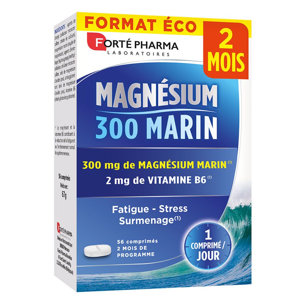 Forté Pharma Magné 300 Marin 56 pc(s) Comprimé(S)
