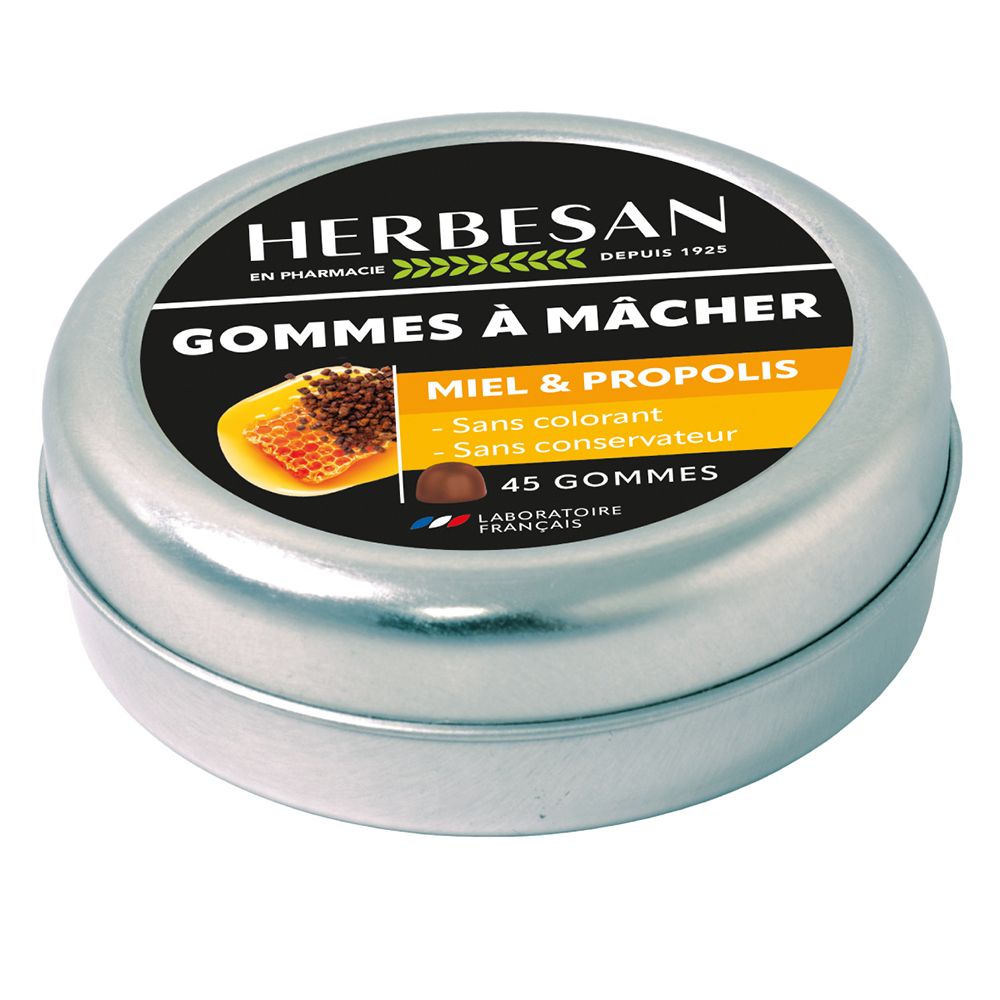 Herbesan Herbesan® Gommes À Macher Miel Et Propolis Gummies 45 Pc(S) Enfants