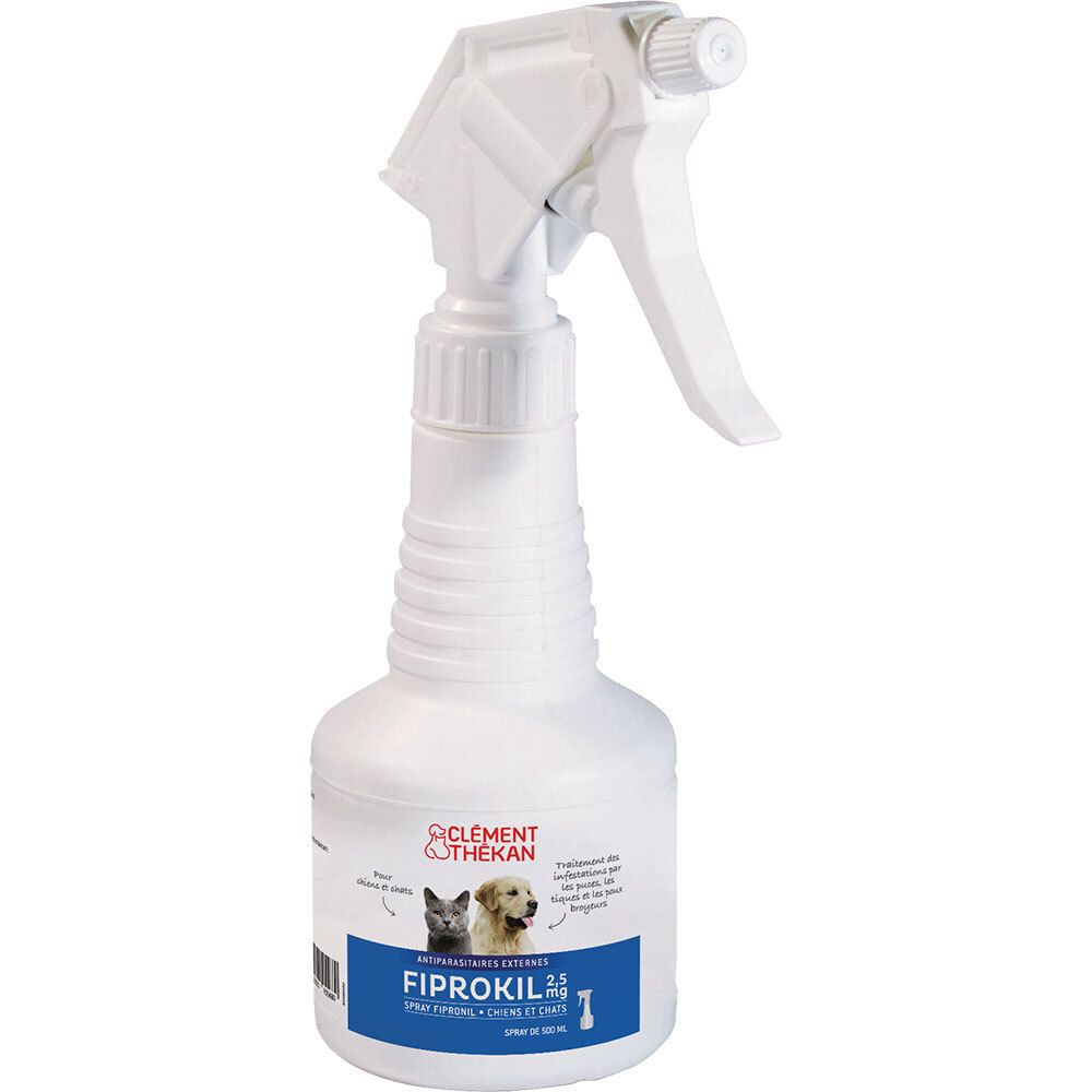 Clement Thekan Spray Anti-Puces Anti-Tiques Chien Chat 500ml 500 ml