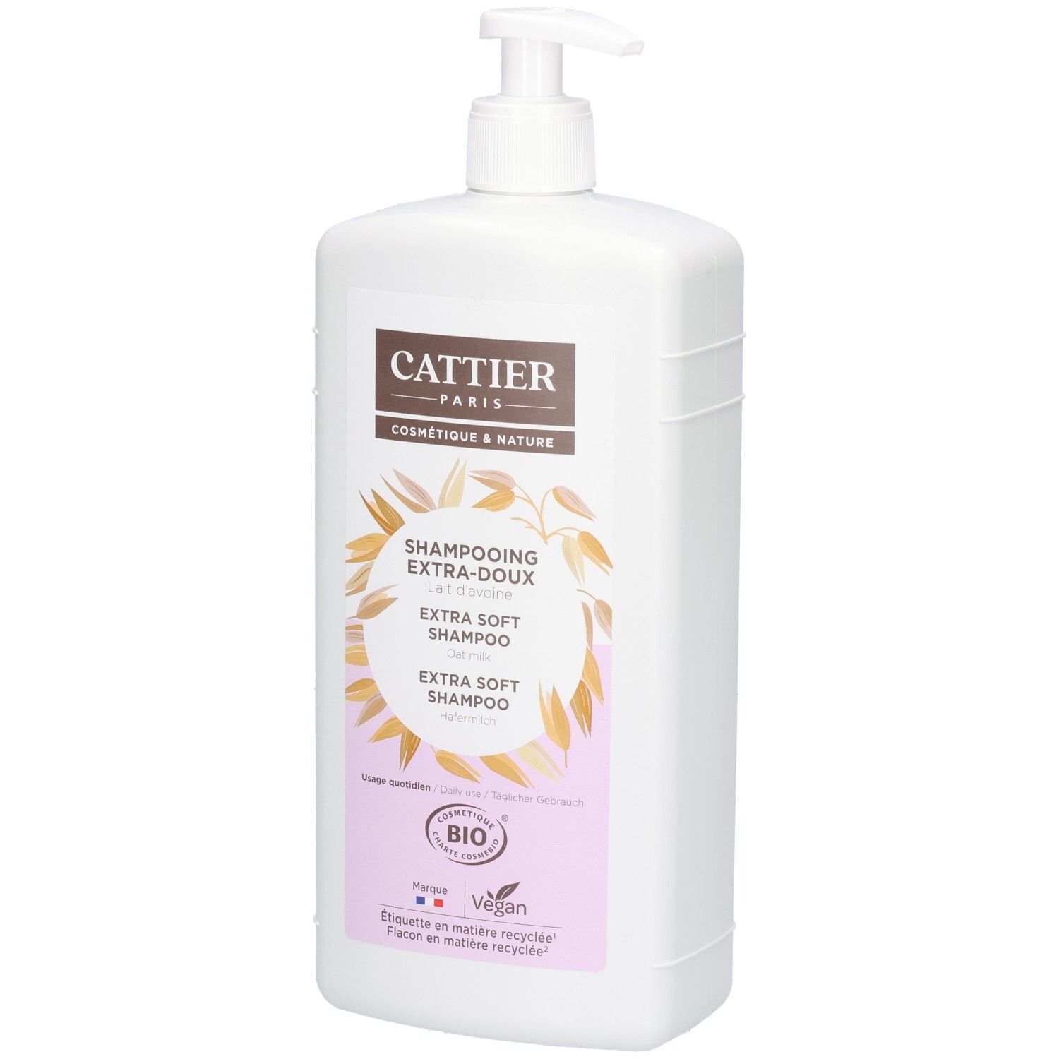 Cattier Shampooing Extra Doux 1L Grand - Image 3