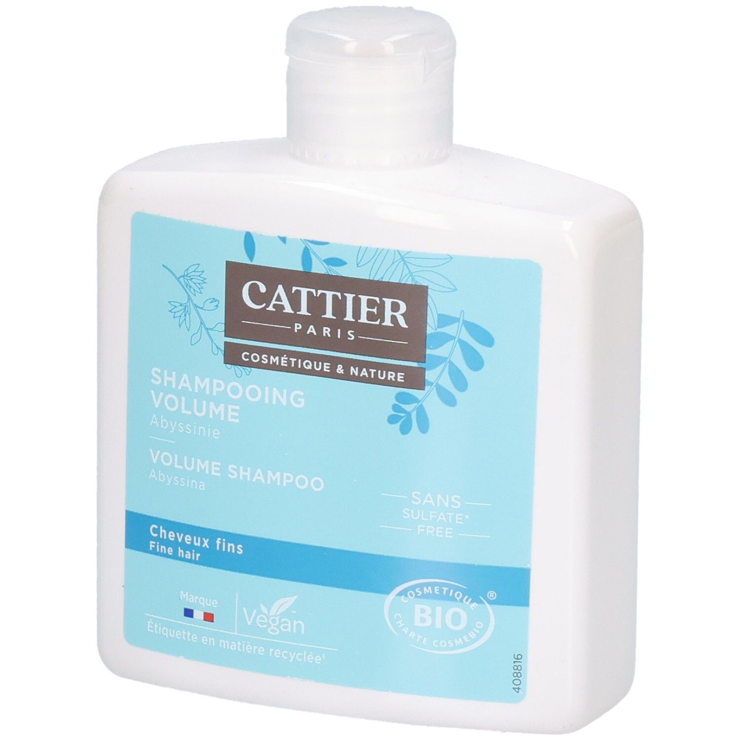 Cattier Shampooing Volume Cheveux Fins 250 Ml