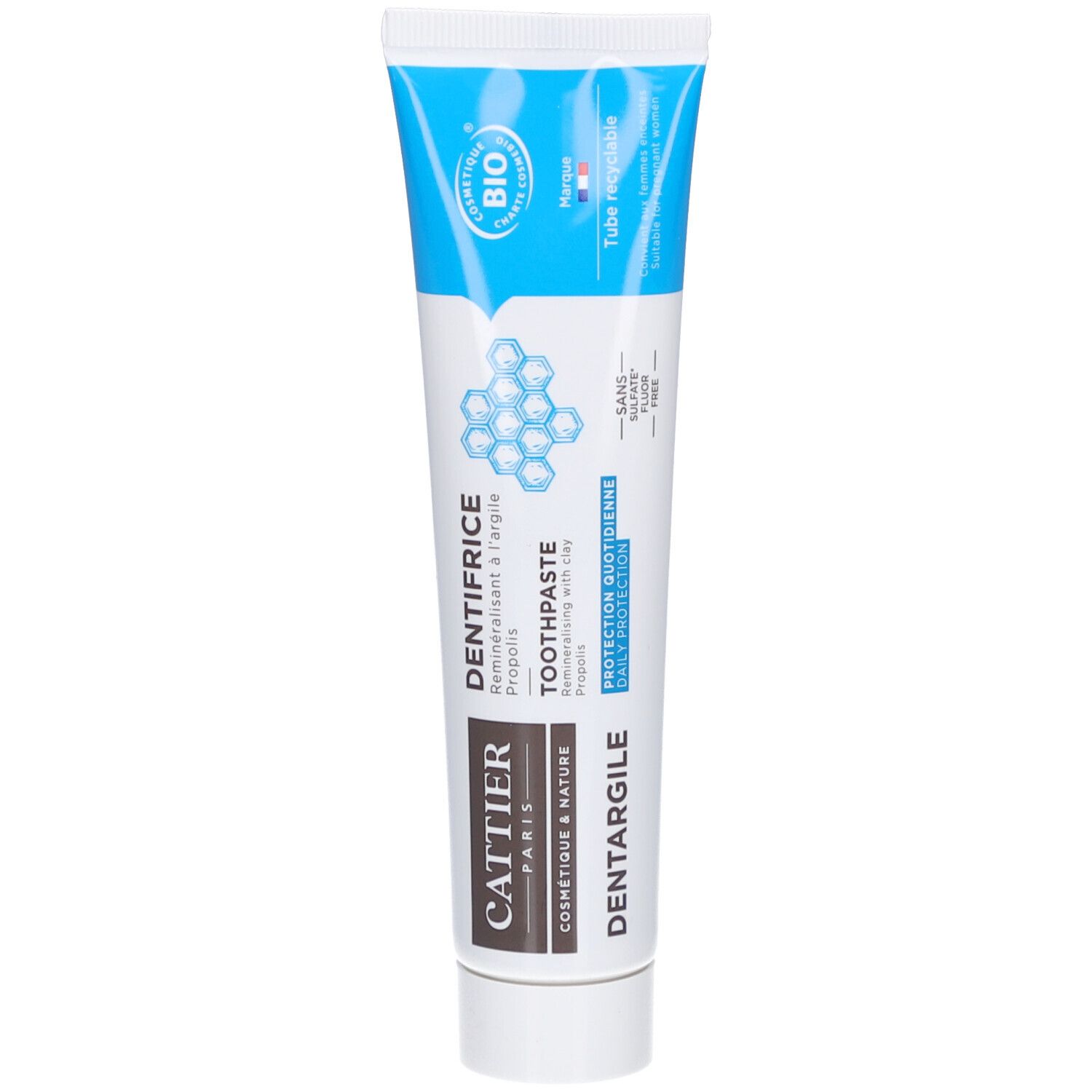 Cattier Dentifrice Reminéralisant À L'argile Propolis Dentifrice(S) 75 Ml