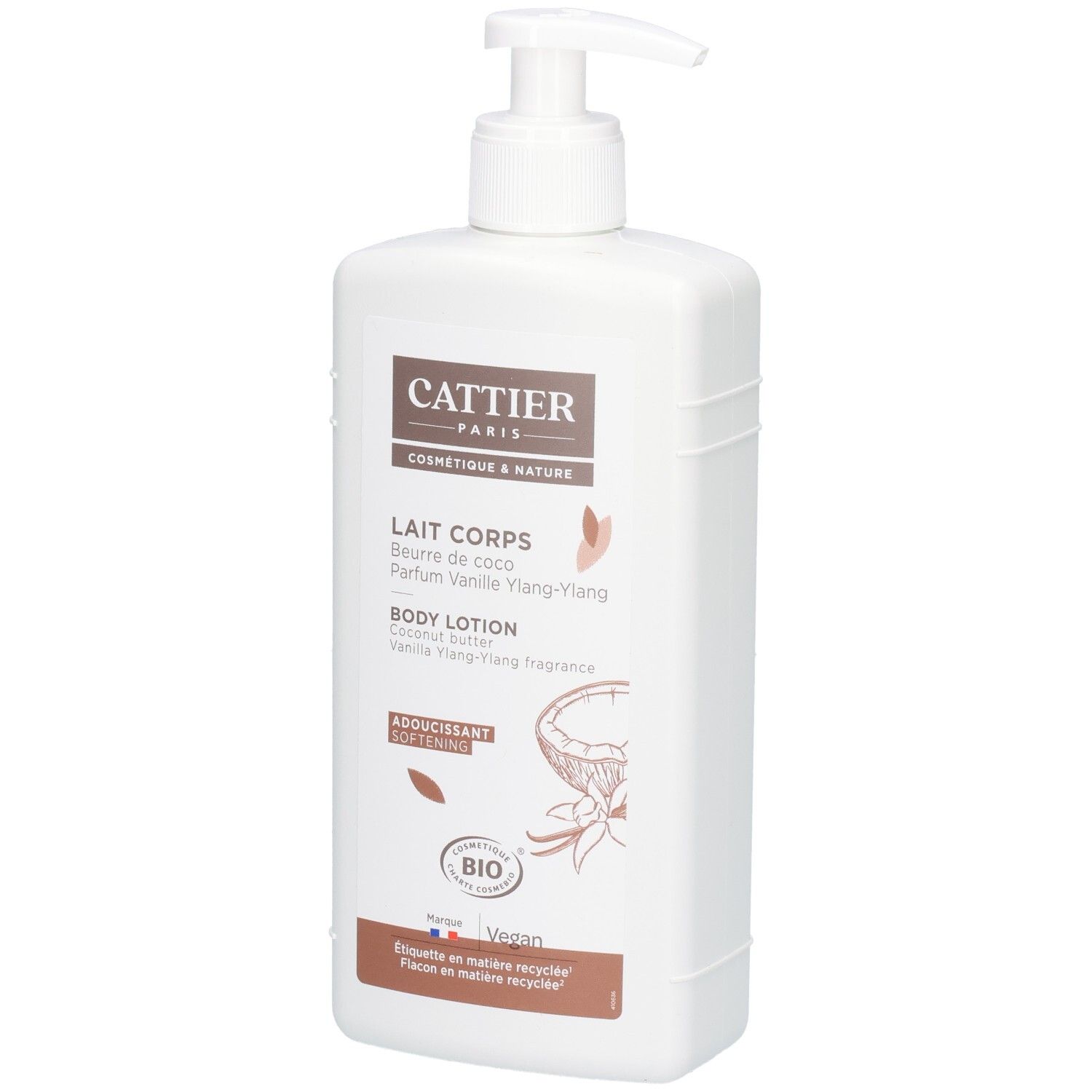 Cattier Lait Corps Adoucissant 500 Ml